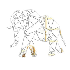 Geometric Elephant Mirror Decal