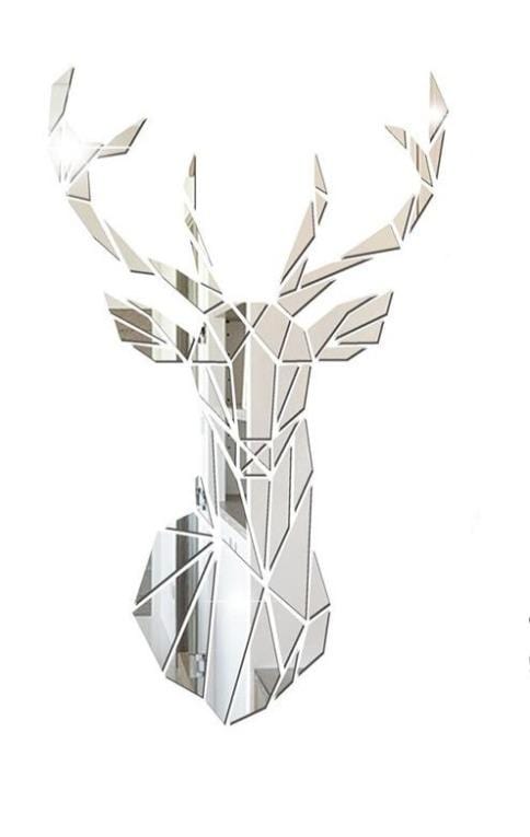 Geometric Deer Mirror
