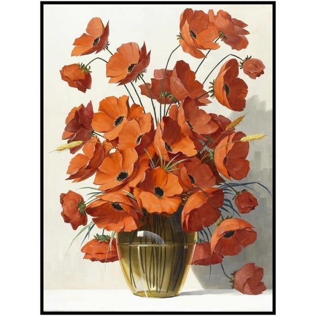 Flower Vase Canvas Set