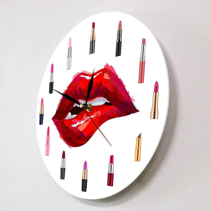 Lipstick Wall Clock