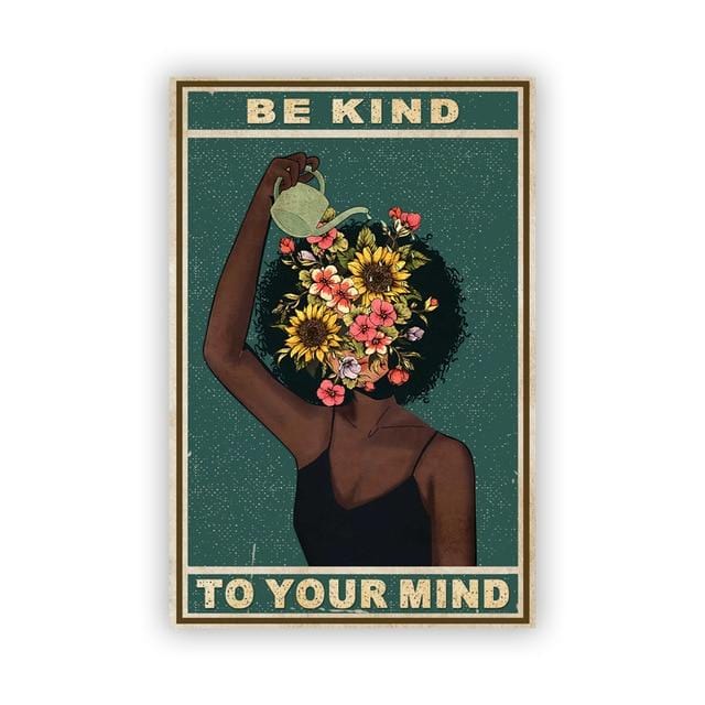 Be Kind to Your Mind Canvas Poster